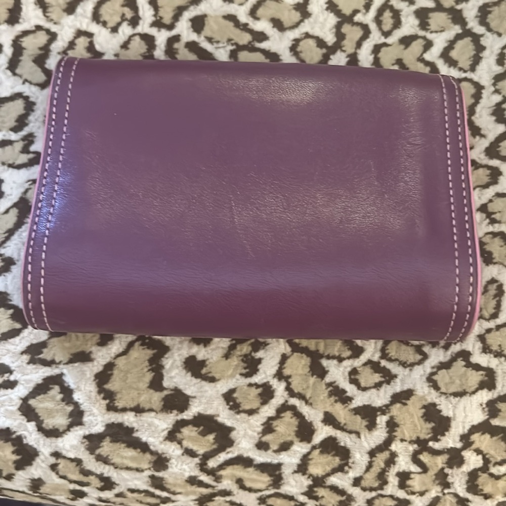 Coach purple and pink wallet - Picture 3 of 9